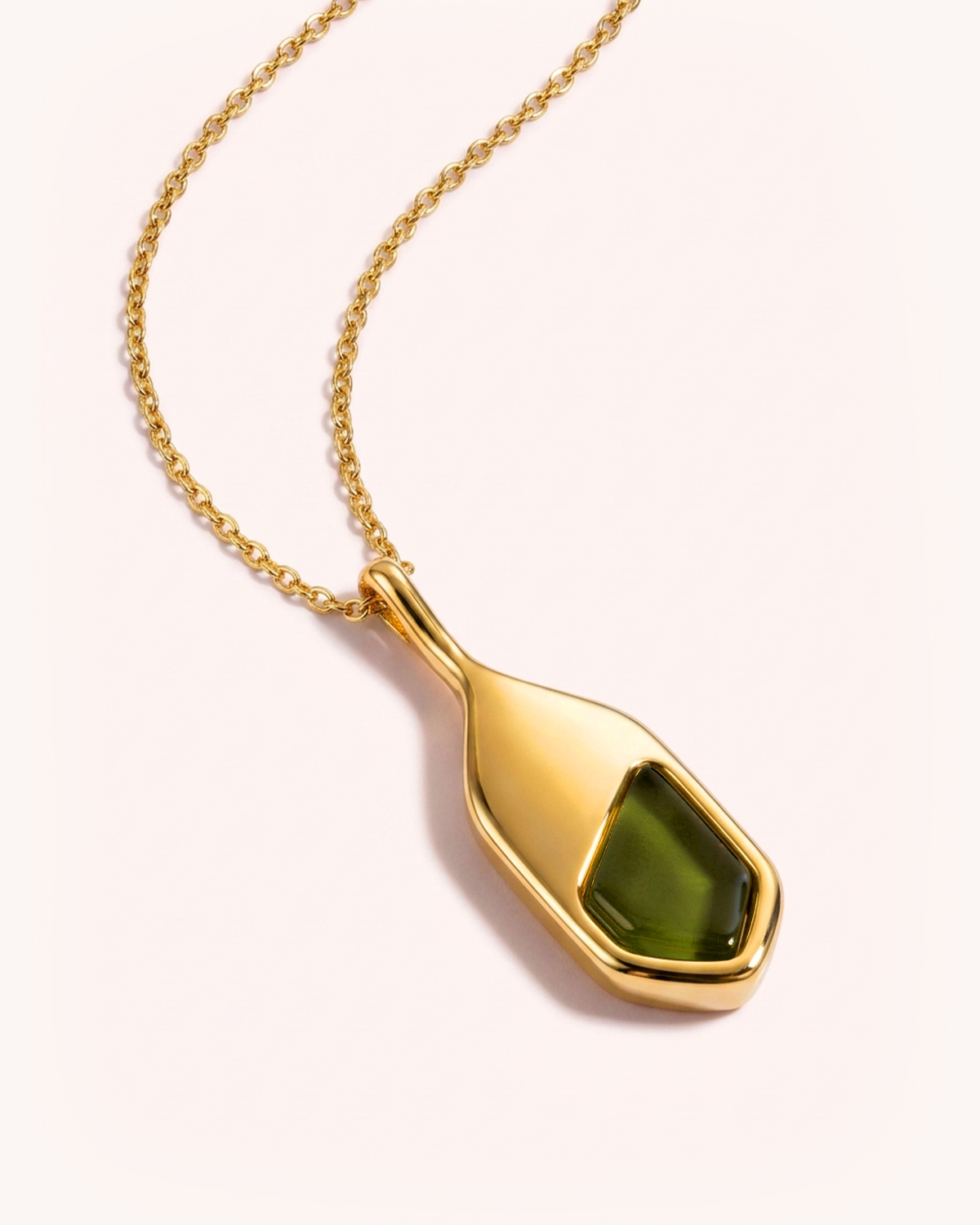 Colar Gaia Verde - Banho Ouro 18K